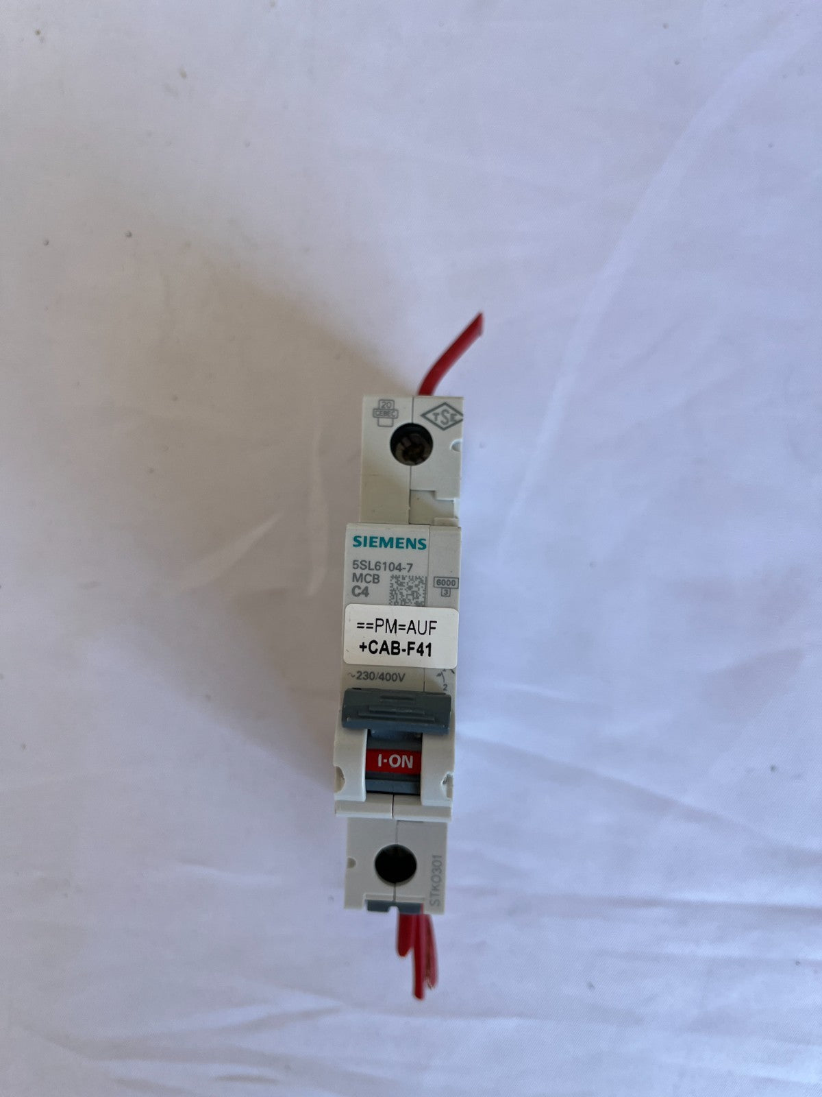 Siemens 5SL6104-7 MCB C4 1-Pole 4A 230/400V Used Spare Unit Relay