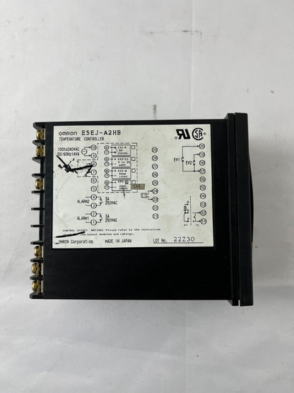 Omron E5EJ-A2HB Digital Temperature Controller 48x96mm 100-240VAC Heater Burnout