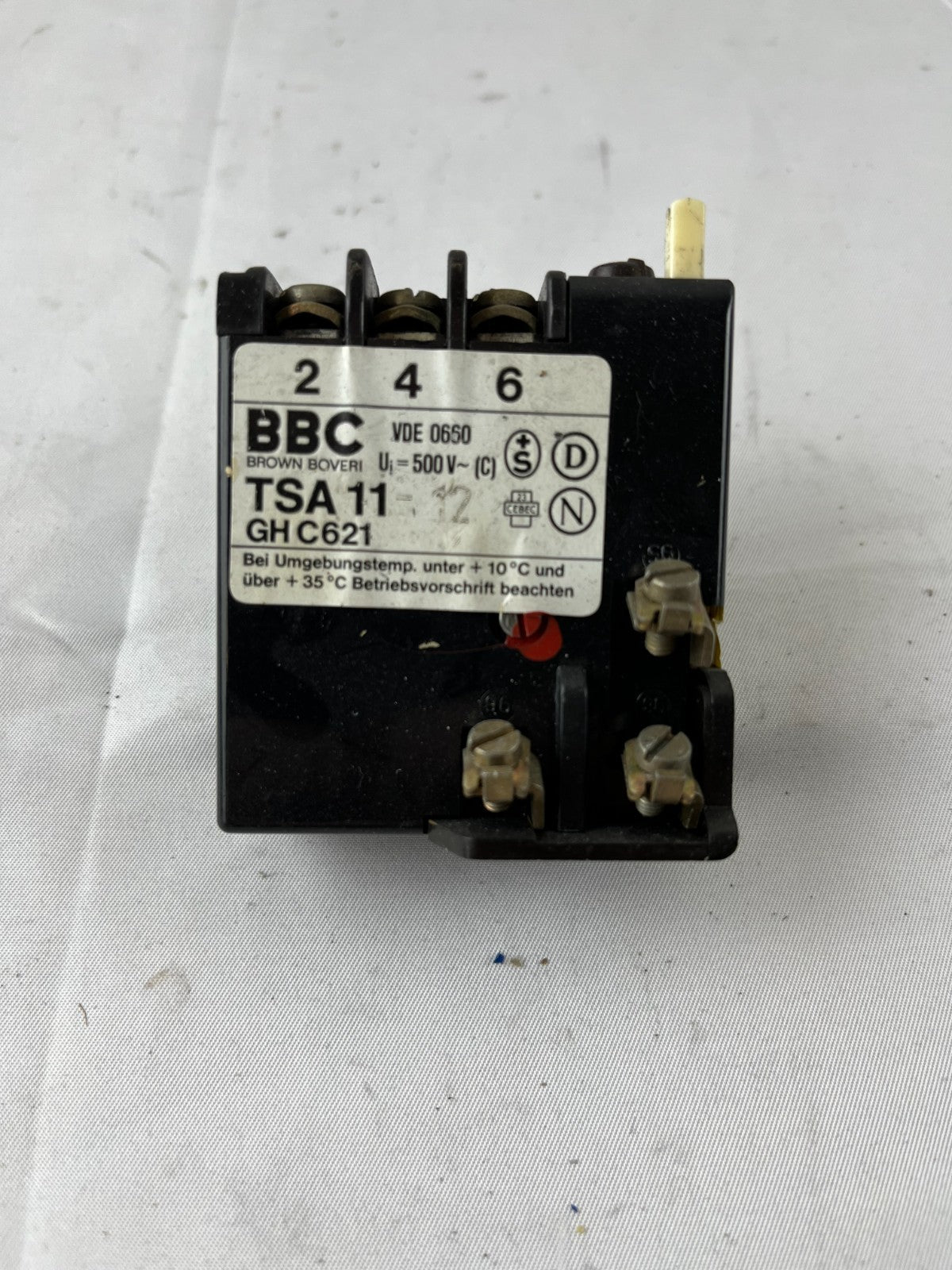 BBC Brown Boveri TSA11 GHC621 Thermal Overload Relay 500V Used Spare Part