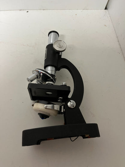 TOWA Microscope 100x 200x 400x With Original Wooden Case Good Working Order