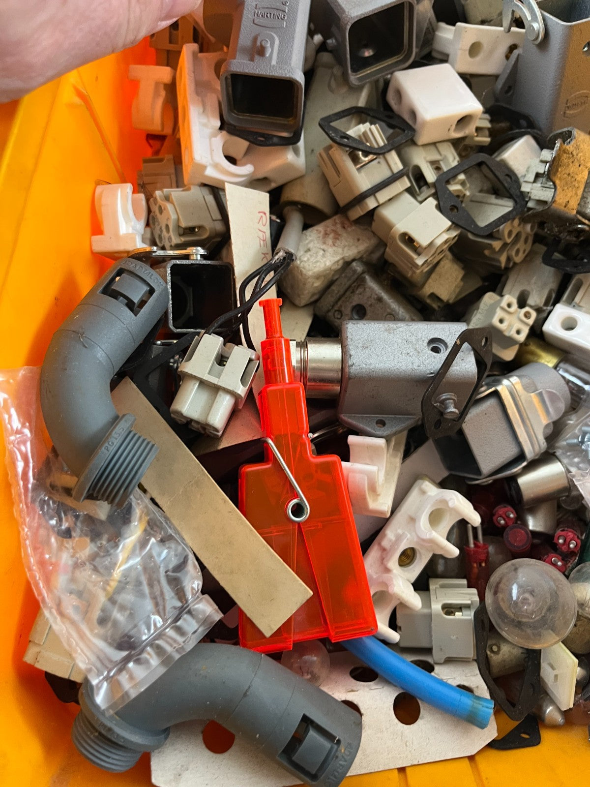 Harting Heavy Duty Connectors Mixed Lot Industrial Plugs Sockets Used Box