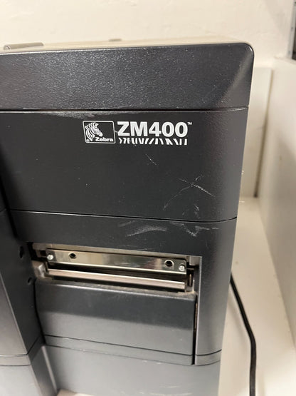 Zebra ZM400 200E-0100T Thermal Label Printer 203 DPI Working Order v53.17.11Z