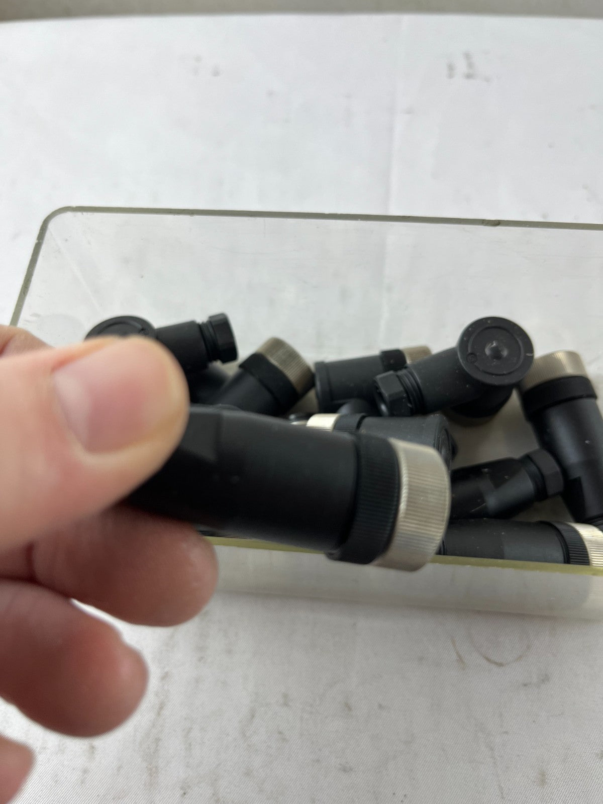 M12 90° Angled Field Wireable Connectors Bundle Used Spare Parts