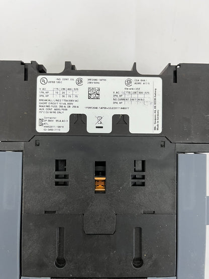 Siemens 3RT2046-1AP00 SIRIUS Power Contactor 3-Pole 95A 45kW 230V AC New in Box
