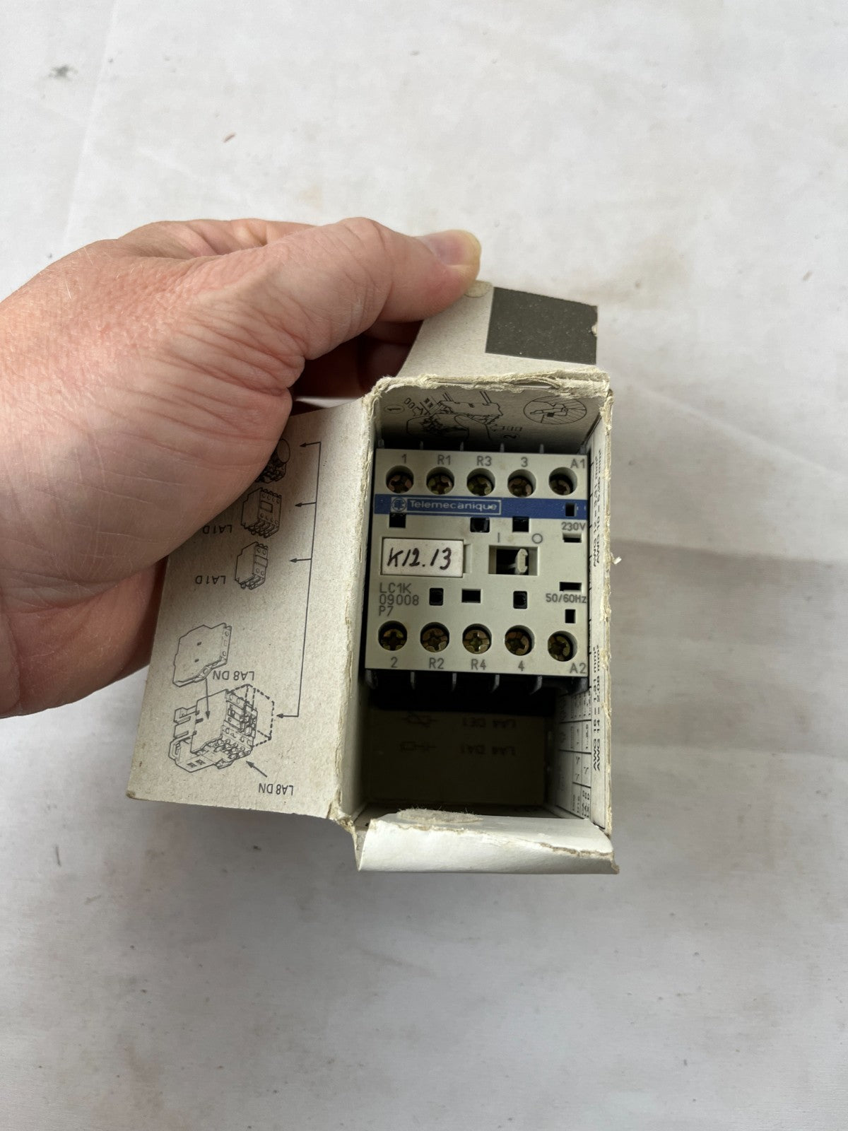 Telemecanique LC1D1210M7 Contactor 25A 5.5kW 3-Pole 220–240V AC Coil New In Box