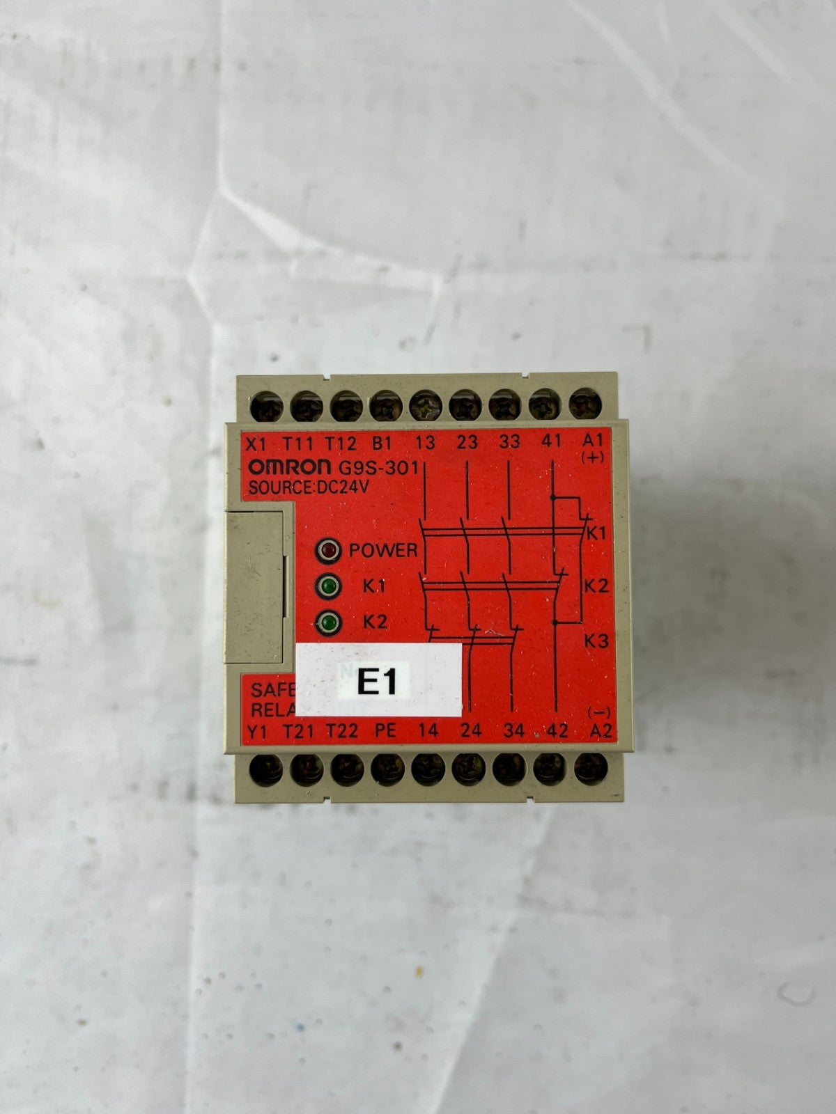 Omron G9S-301 DC24 Safety Relay Unit 3PST-NO 24V DC USED Spare Part