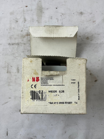 ABB MS325-0.25 Manual Motor Starter 0.16–0.25A 690V 3-Pole New in Box Spare