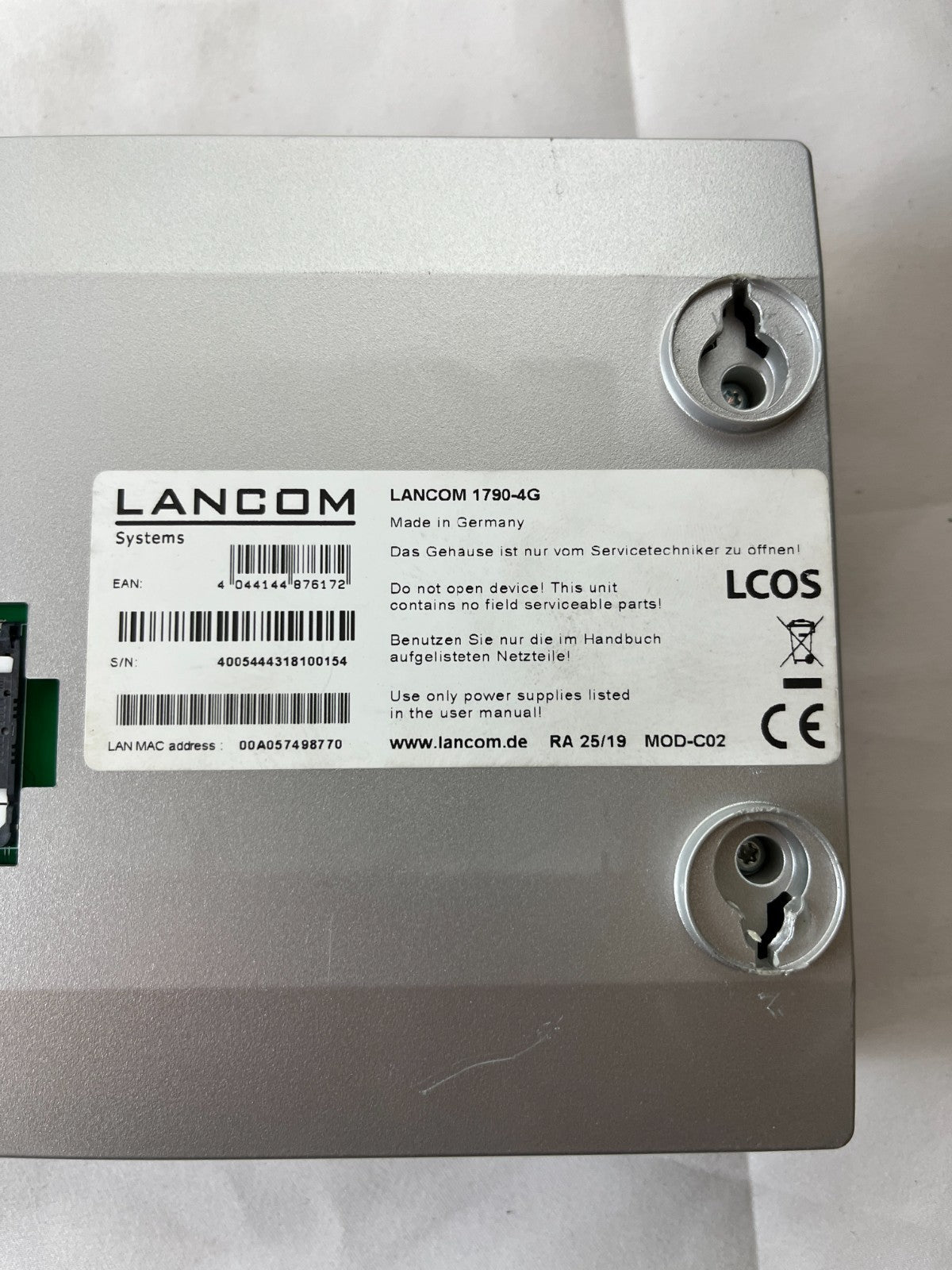 LANCOM 1790-4G LTE VPN Router Industrial Gigabit Ethernet WAN Used Spare Unit