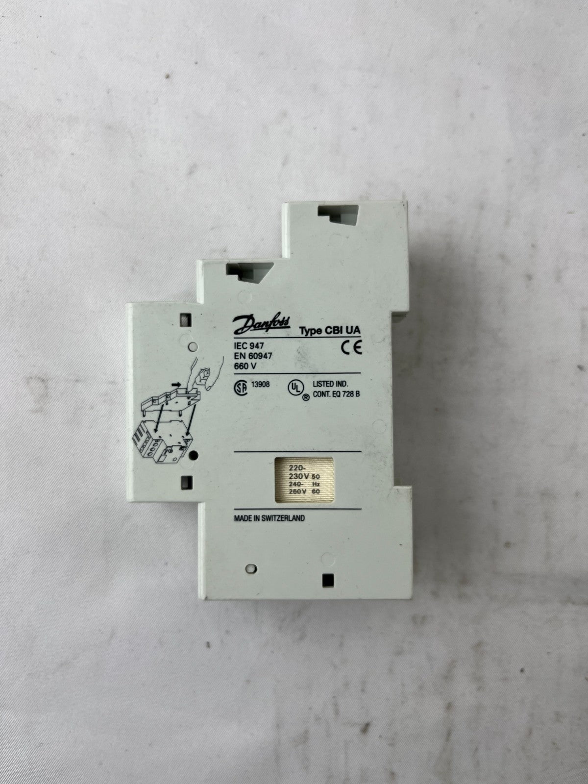 Danfoss CBI UA Undervoltage Release 220-240V 50/60Hz 660V Used Spare Unit