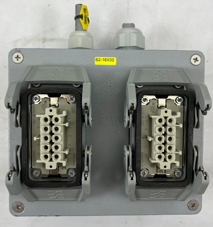 DKC Cosimec 65302 Aluminum Junction Box, 2x 16A/500V Connectors, IP66/67 Used