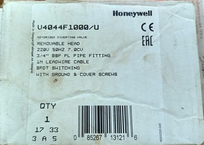 Honeywell V4044F1000/U Motorized spring-return 3-port hydronic zone valve