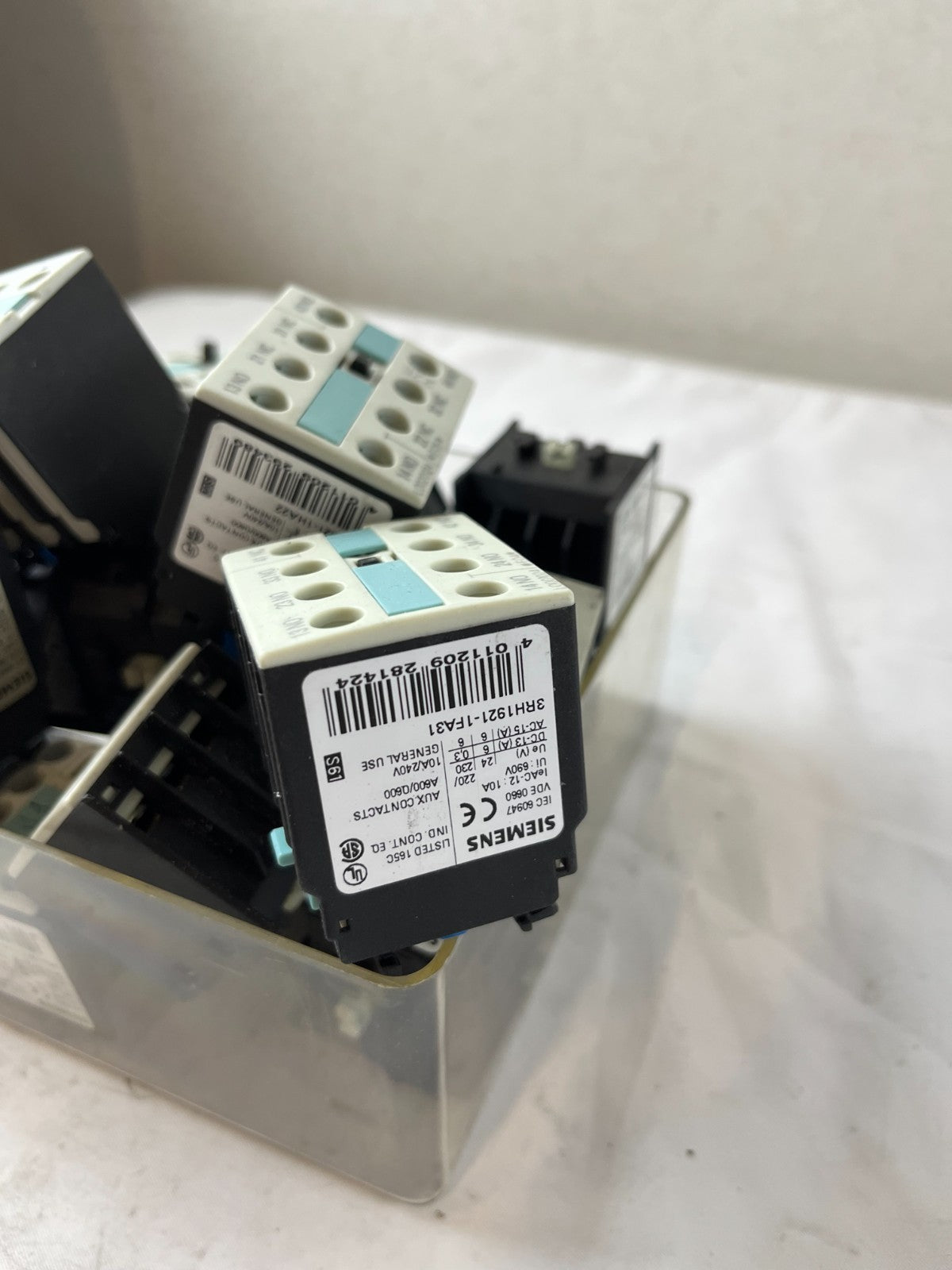 Siemens SIRIUS Auxiliary Contact Block Lot 3RH1911 3RH1921 Mixed Units Used