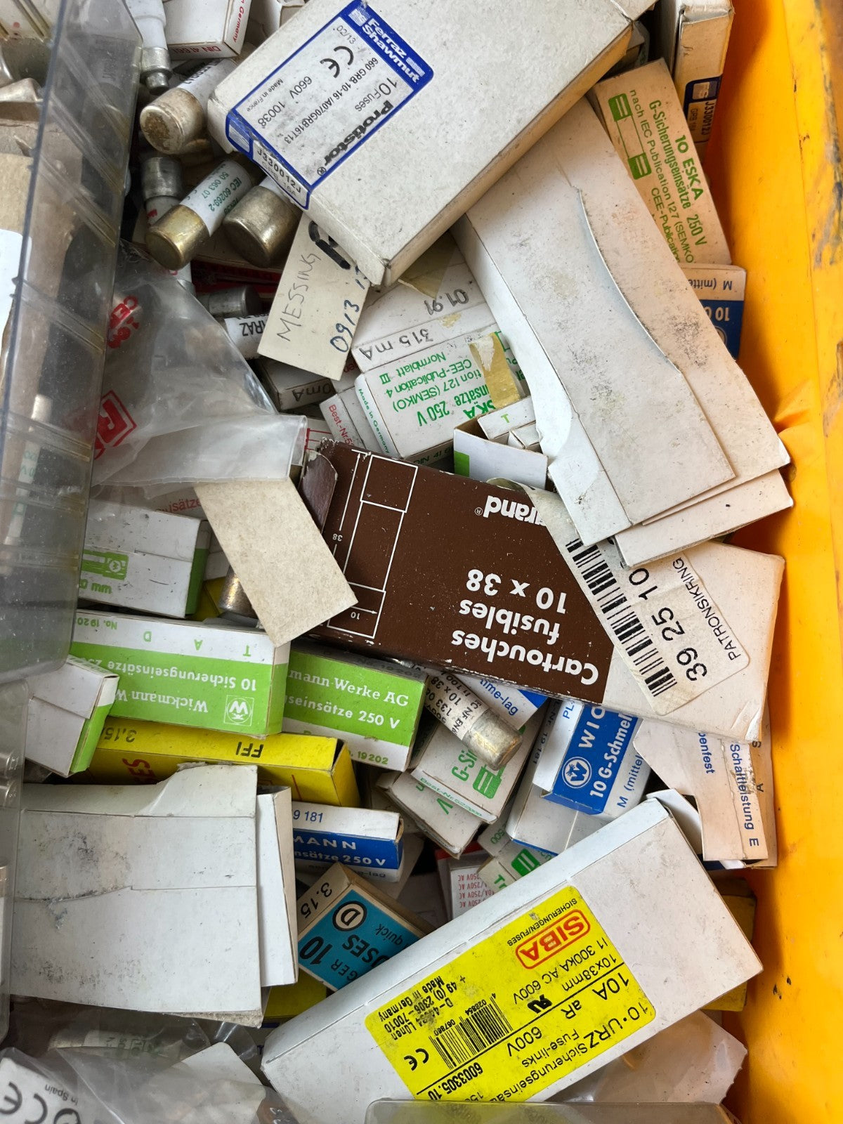 Mixed Brand 10x38 and 250V Cartridge Fuses Assorted Lot – Mostly New Spares