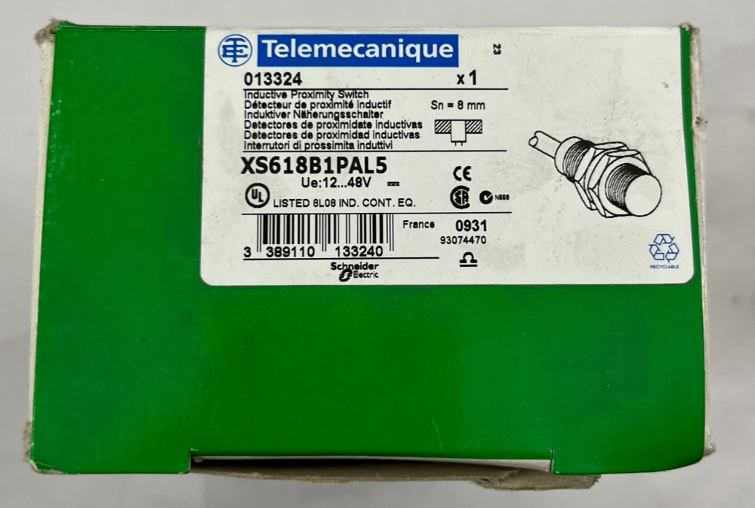Telemecanique XS618B1PAL5 Inductive Proximity Sensor M18 8mm 12-48V Schneider