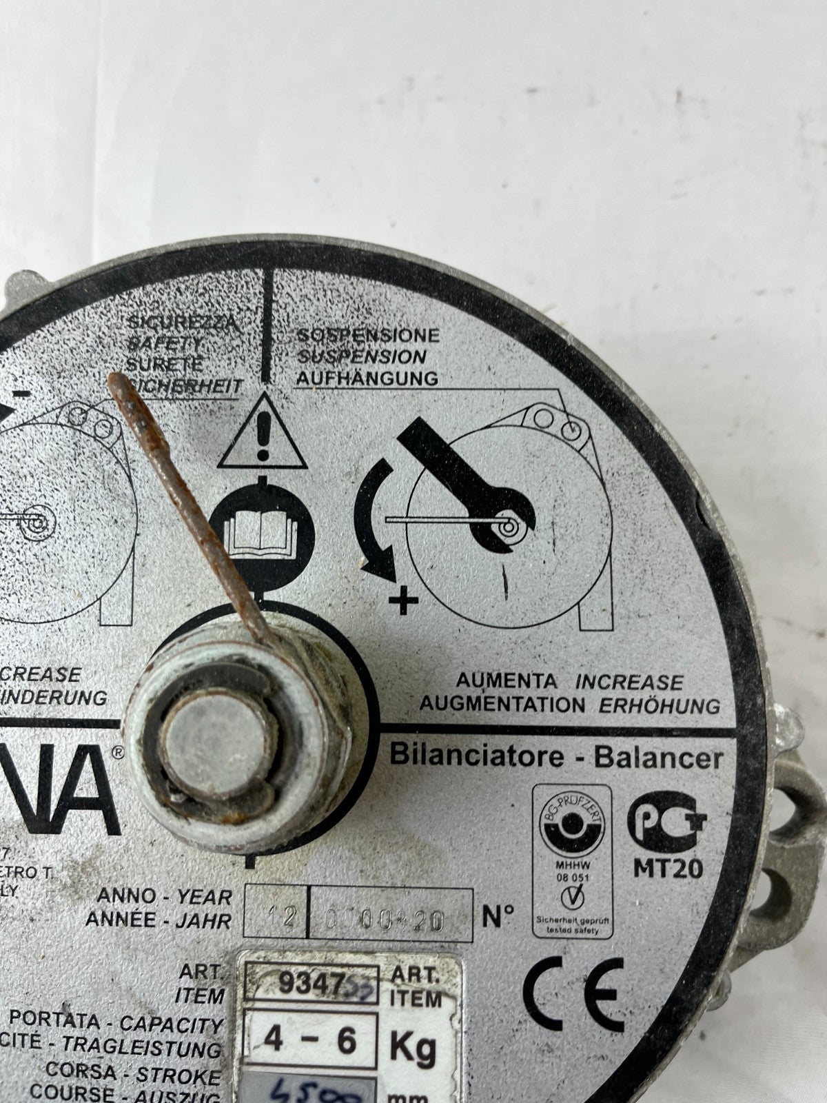 Tecna 9347S Tool Balancer 4–6 kg 4500 mm Spring Retractor Used Spare Unit