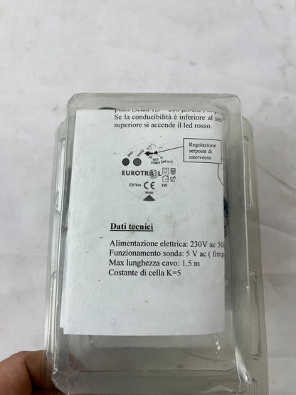 Eurotrol Conductivity Alarm Kit 230V Water Conductivity Monitor Sensor Probe New