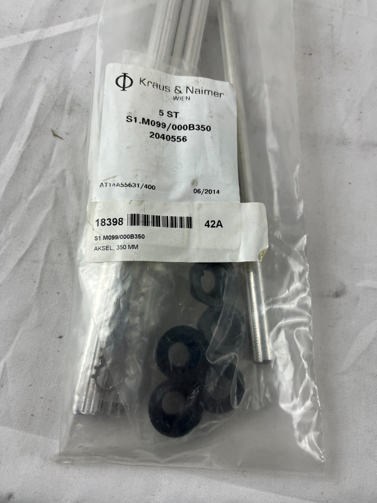 Kraus Naimer Shaft Extension Kit S1 M099/000B350 350mm 5pcs Austria New Sealed