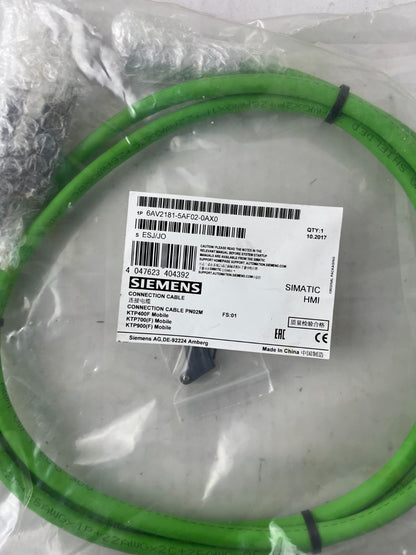 Siemens 6AV2181-5AF02-0AX0 Connection Cable PN02M for KTP Mobile PN New