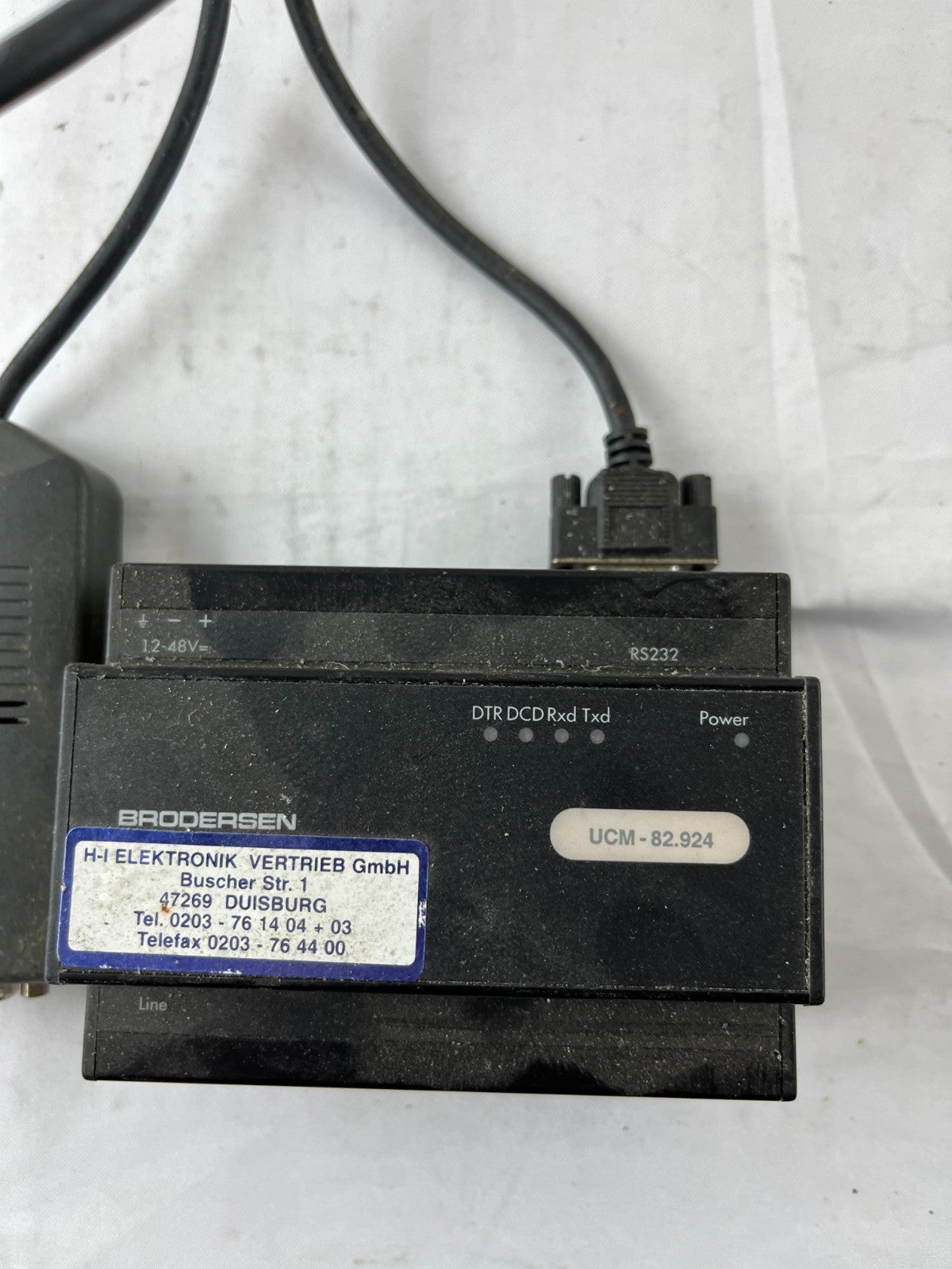 Brodersen UCM‑82.924 Industrial PSTN Modem 12–48 VDC RS232 w/ Siemens SIMATIC S7