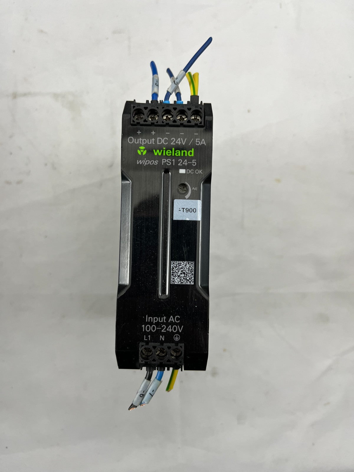Wieland Wipos PS1 24-5 DIN Rail Power Supply 24V 5A, 81.000.6530.0, Used, Tested
