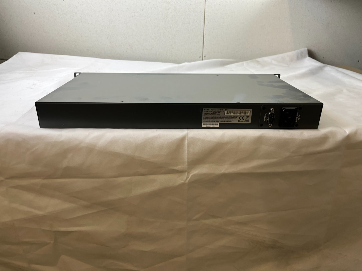 KTI KGS-2422-B-S Managed 24-Port Gigabit Switch w/ Fiber Modules Rackmount Spare