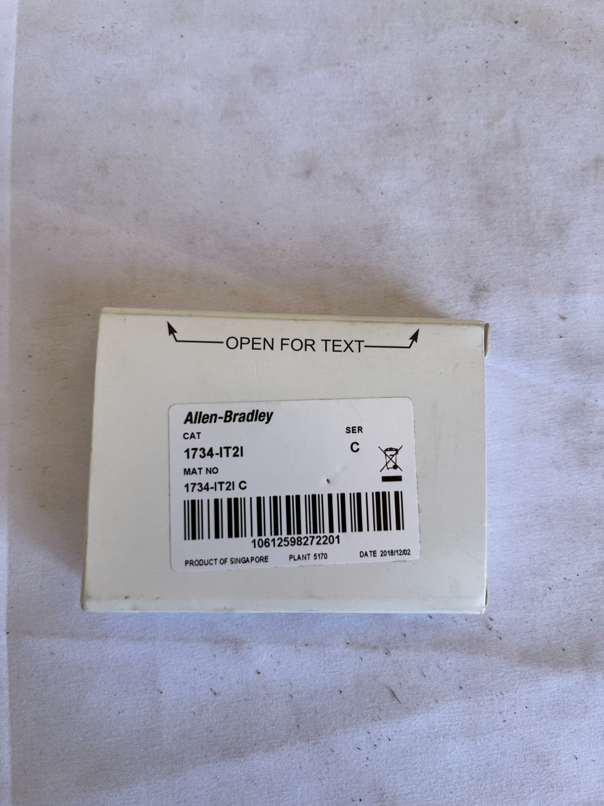 Allen-Bradley 1734-IT2I Ser C POINT I/O Thermocouple Input Module New Spare
