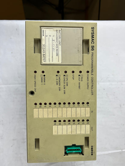 Omron SYSMAC S6 3G2S6‑CPU15 Programmable Controller 12–24 VDC In 8 Relay Out