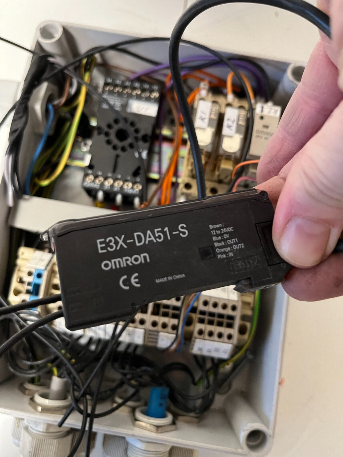 Industrial Control Box with Omron & Telemecanique Components – Used, Working