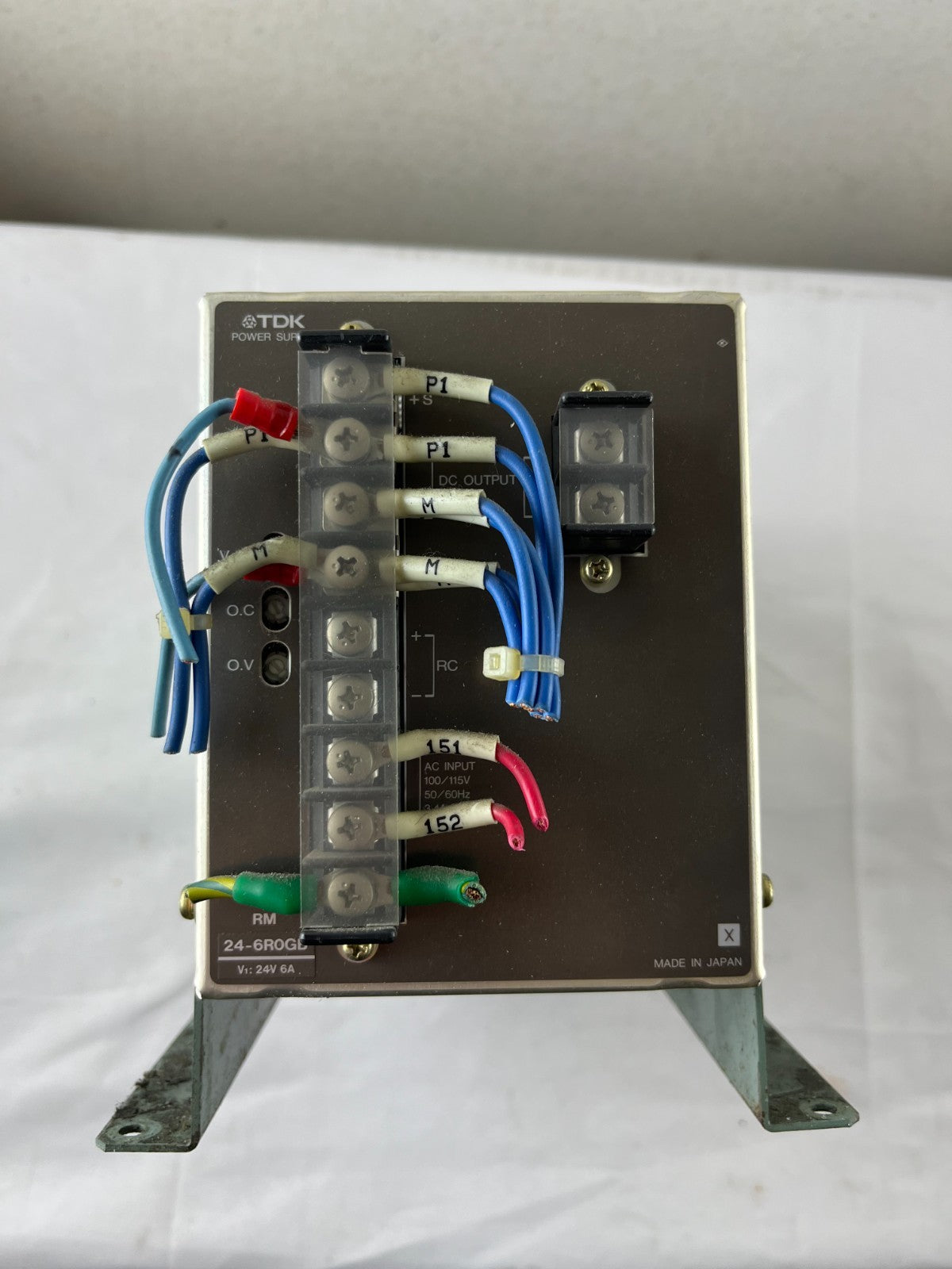 TDK RM24-6R0GB Power Supply 24V DC 6A 100-115V AC Input Used Japan Spare