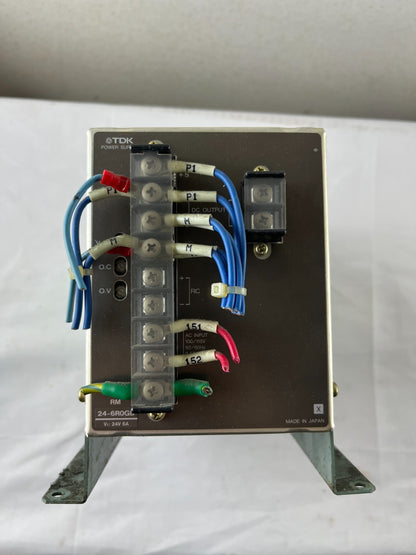 TDK RM24-6R0GB Power Supply 24V DC 6A 100-115V AC Input Used Japan Spare