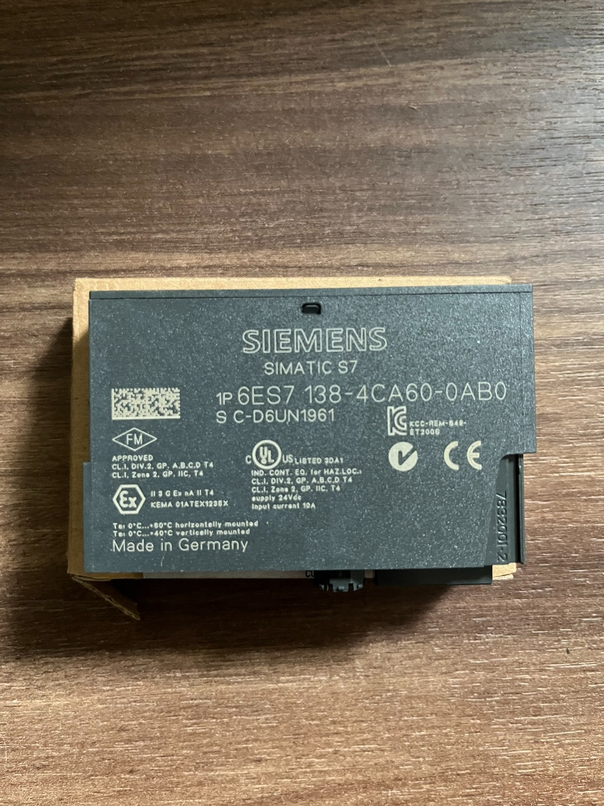 Siemens SIMATIC S7 ET200S 6ES7 138-4CA60-0AB0 PM-E DC24V Power Module NEW