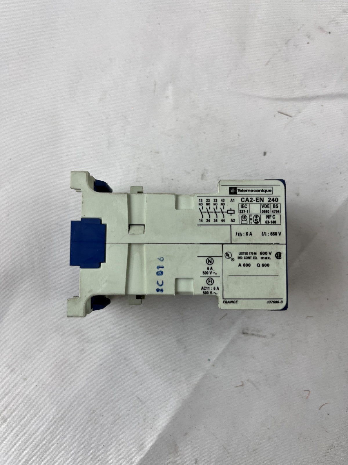 Telemecanique CA2-EN240 Auxiliary Contactor Relay 4NO 6A Used Spare Unit