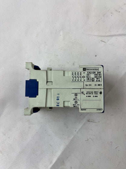 Telemecanique CA2-EN240 Auxiliary Contactor Relay 4NO 6A Used Spare Unit