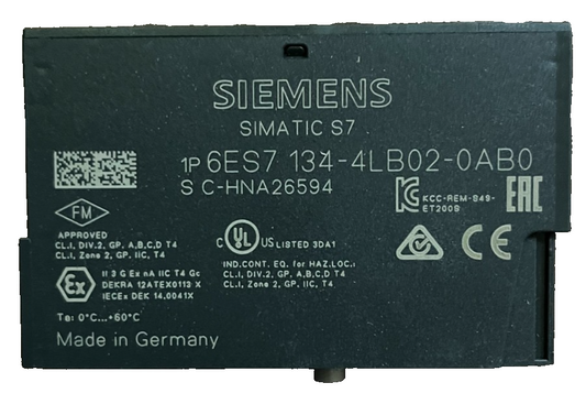 Siemens SIMATIC S7 6ES7 134-4LB02-0AB0 ET200S 2AI U Electronics Module Used