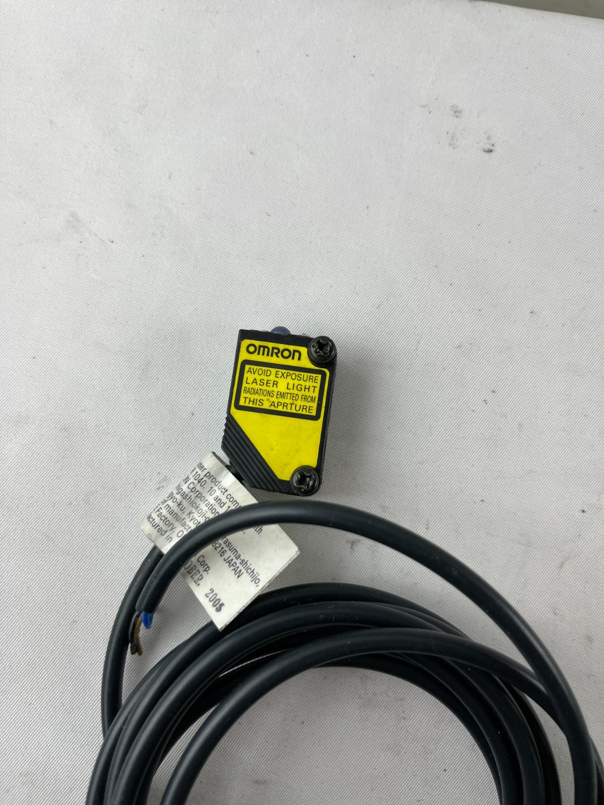 Omron E3Z-LI61 Laser Photoelectric Sensor 10-30VDC Cable Used Spare Unit