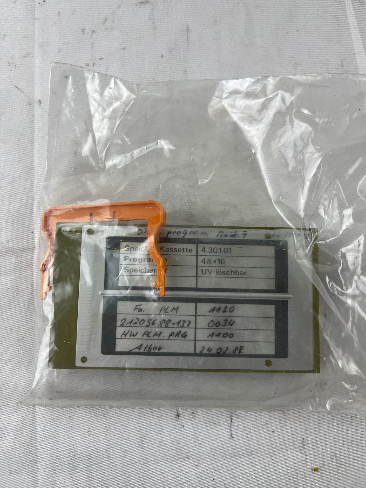 Schleicher Electronic 4.30.1.01 4Kx16 Speicher‑Kassette UV‑löschbar Program