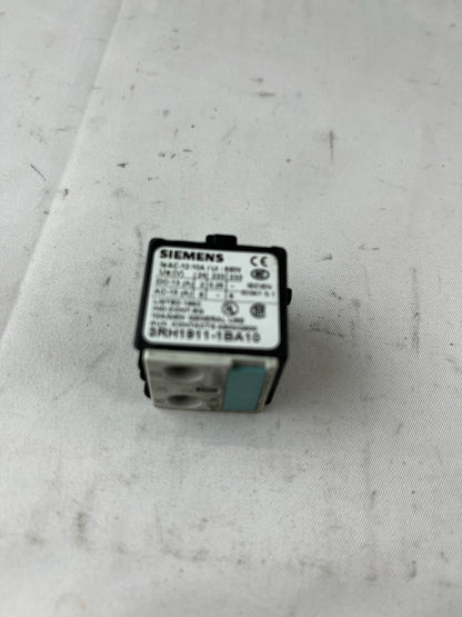Siemens 3RH1911-1BA10 Auxiliary Contact Block 1NO 690V Used Spare Part