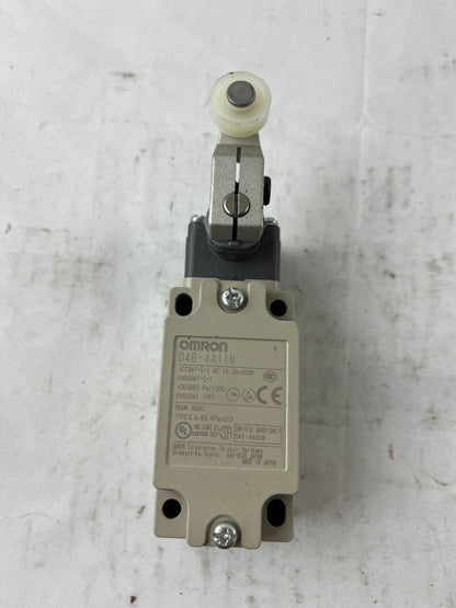 Omron D4B-4A11N Limit Switch Roller Lever IP67 2A 400V Industrial Used Spare