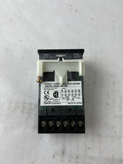 Omron K3GN-NDC-FLK DC24V Digital Panel Meter 4-20mA Used Spare Unit