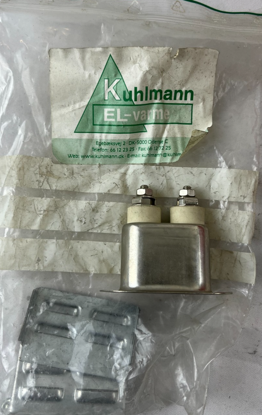 Kuhlmann EL-Varme Dual Terminal Heater Element Bracket Assembly New Old Stock