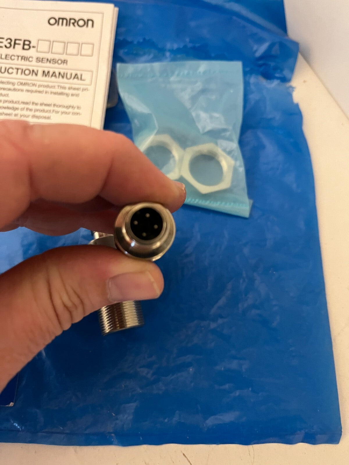 Omron E3FB-DP22 Photoelectric Sensor, 10-30V DC, M18, PNP, New in Box