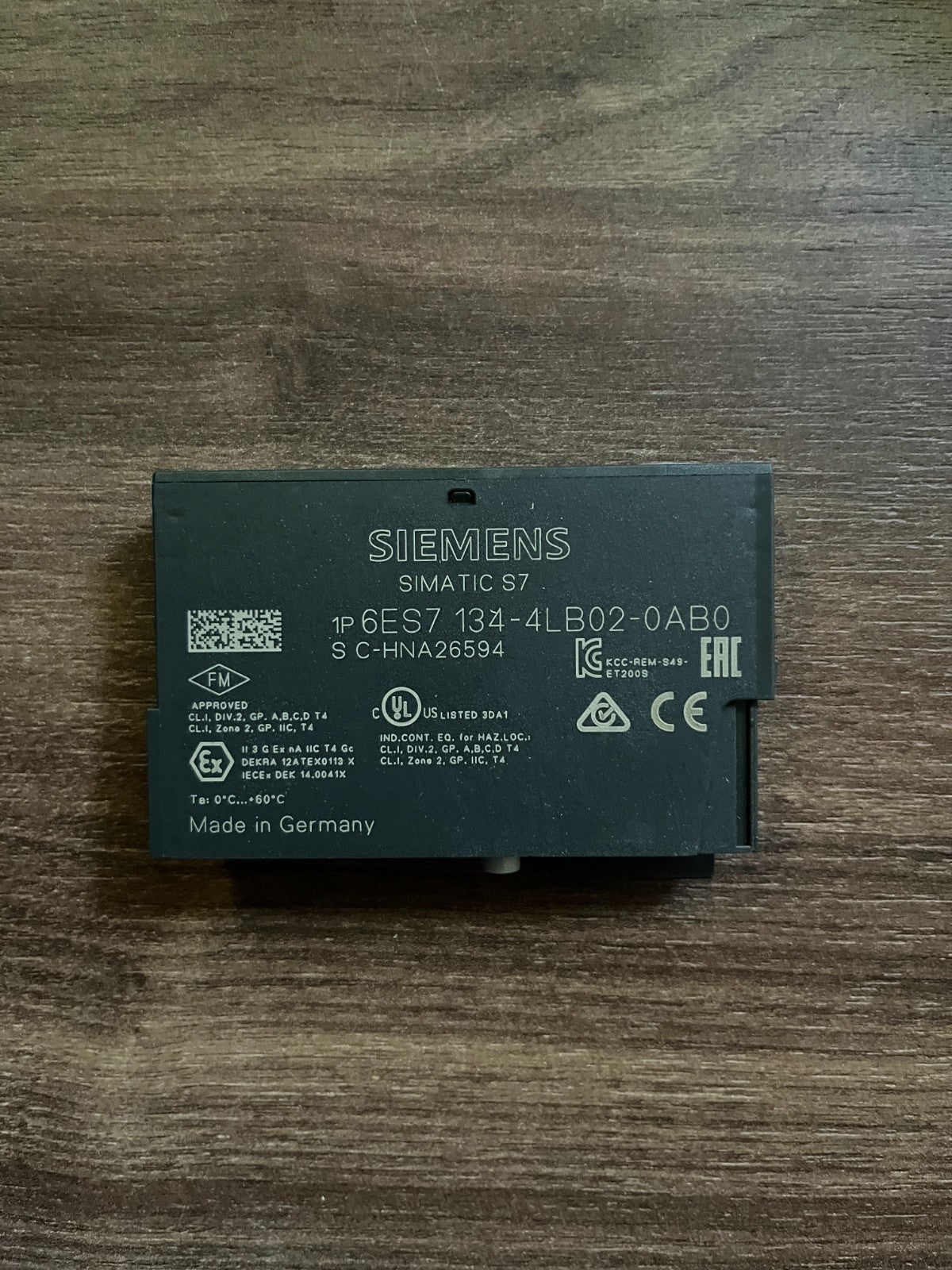 Siemens SIMATIC S7 6ES7 134-4LB02-0AB0 ET200S 2AI U Electronics Module Used