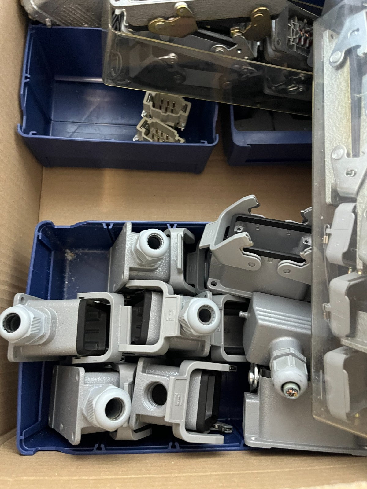 Wieland Harting Industrial Connector Lot Heavy Duty Housings Inserts Used Spares