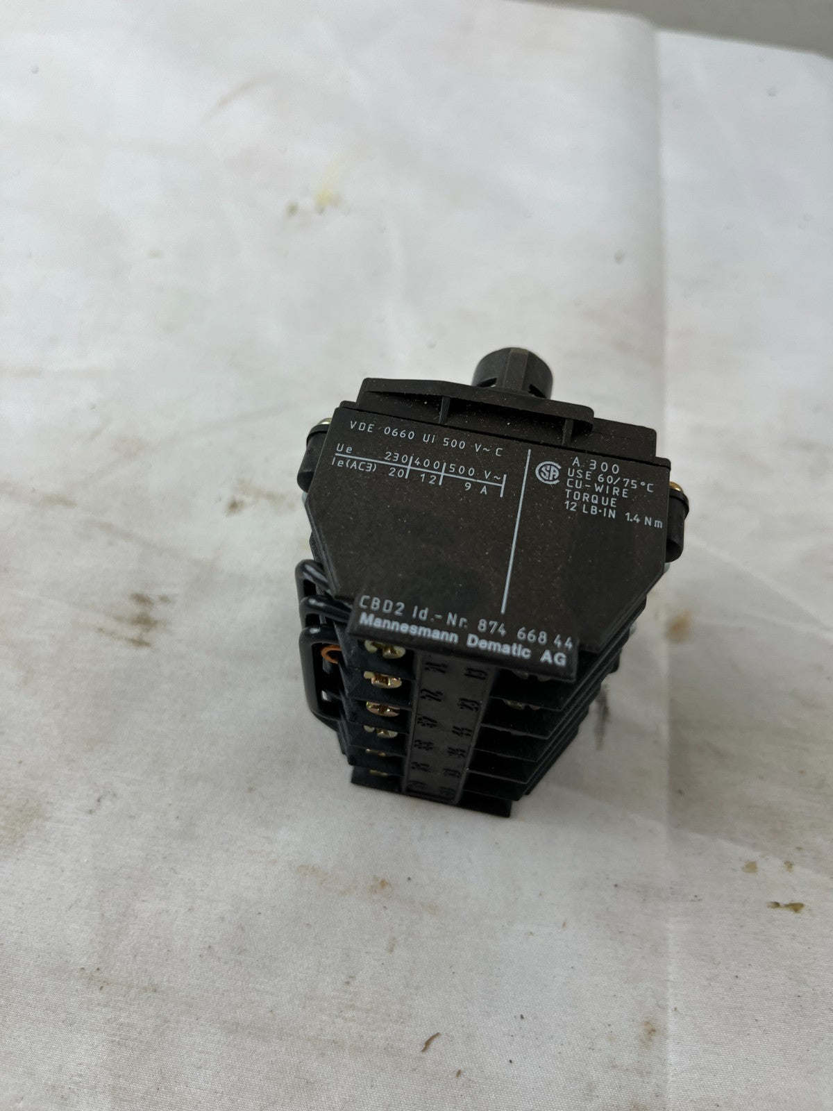 Mannesmann Dematic CBD2 Pushbutton Contact Block 87466844 20A New NOS