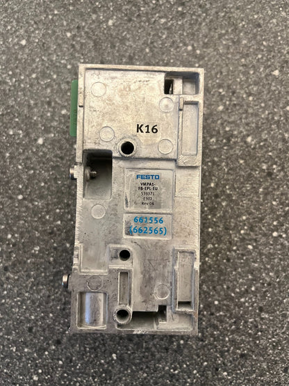 Festo VMPA1-FB-EPL-EU Valve Manifold Block - Used, Part #533371, E302