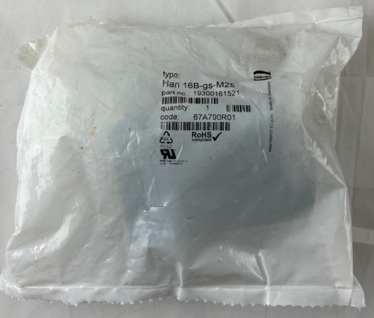 Harting Han 16B-gs-M25 Industrial Connector Hood Housing 19300161521 NEW