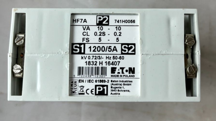 Eaton HF7A P2 741H0056 Current Transformer 1200/5A Class 0.2S New Spare Unit