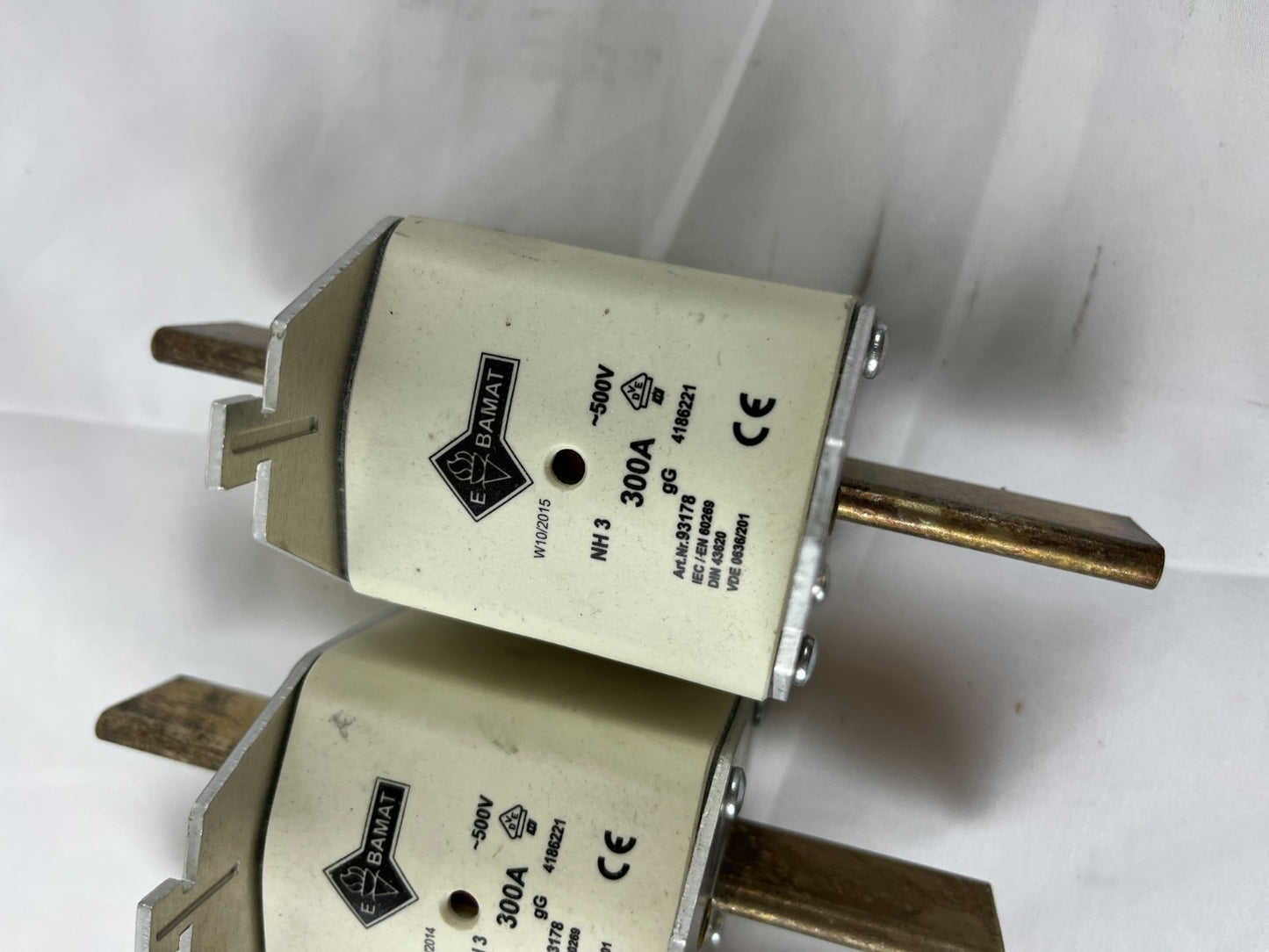 Damat NH3 300A 500V GG Fuses Lot Of 3x Used Spare Units Bundle