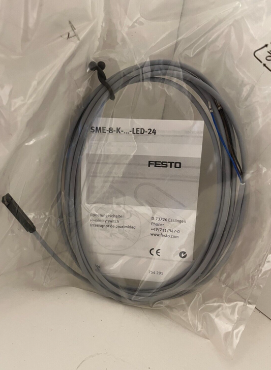 Festo SME-8-K-LED-24 Proximity Switch Sensor 24VDC 754291 - New Sealed