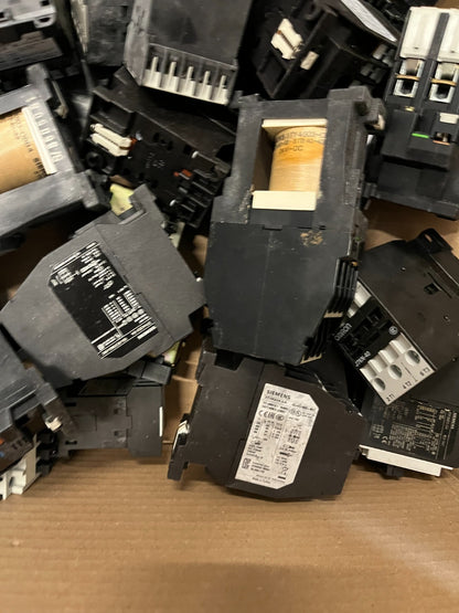 Siemens 3TH / 3TF Contactor Relay Huge Lot Mixed 24V DC AC Used Bundle Spares